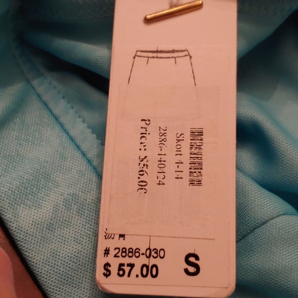 NWT Monterey Club Teal/Turquois S Golf skort - Picture 10 of 10